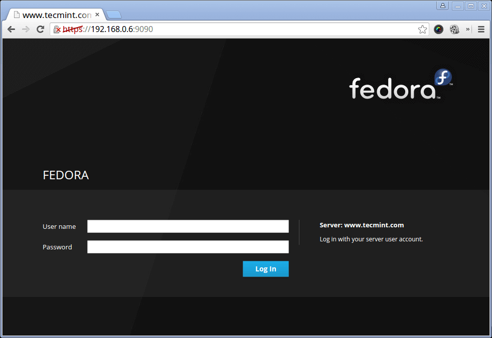 fedora server install